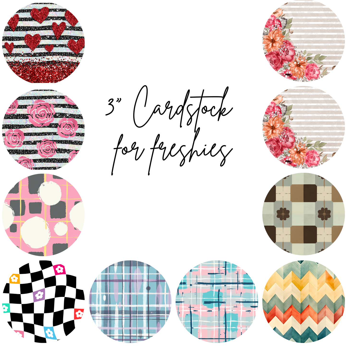 Assorted 3" Freshie Cardstock